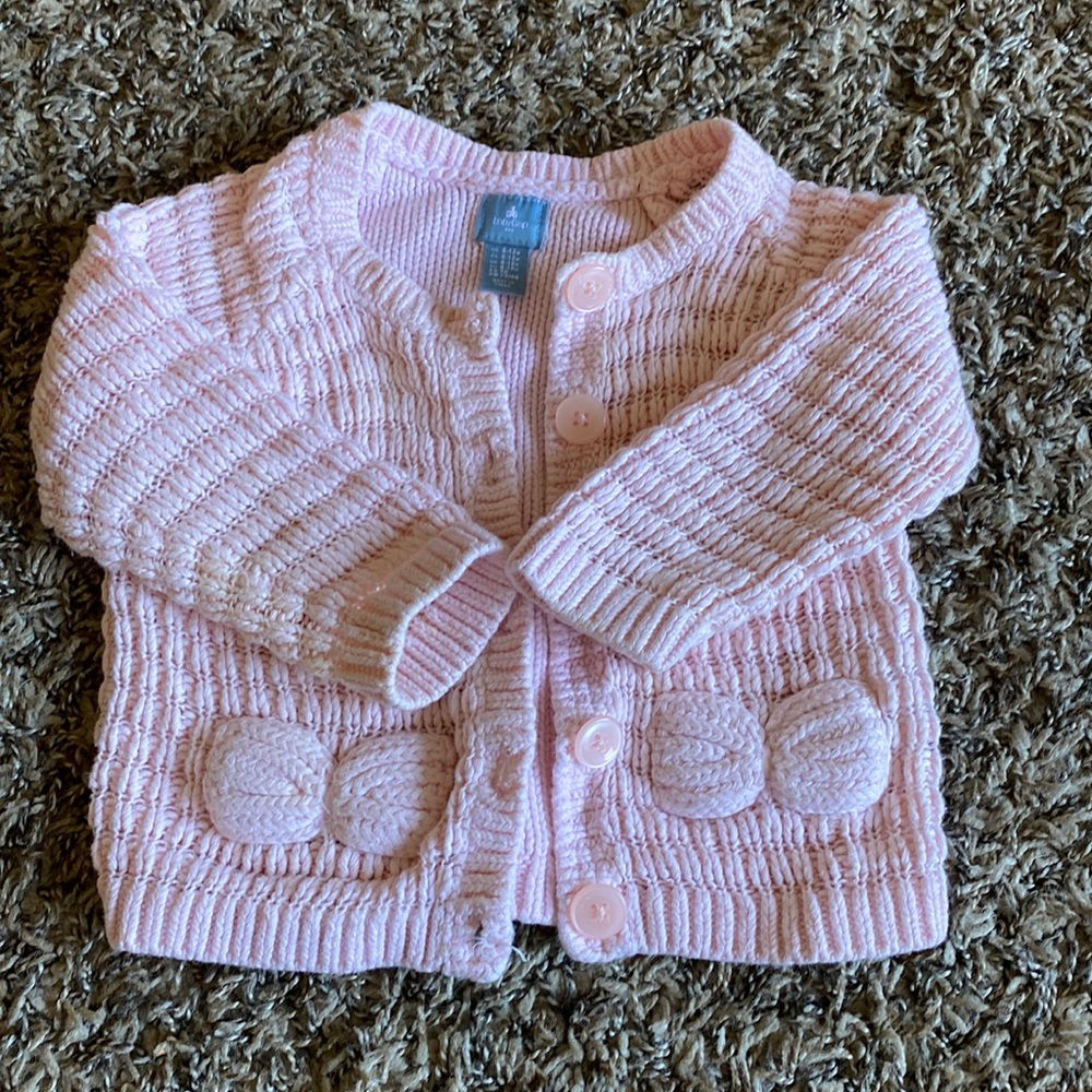Gap baby knit cardigan light pink